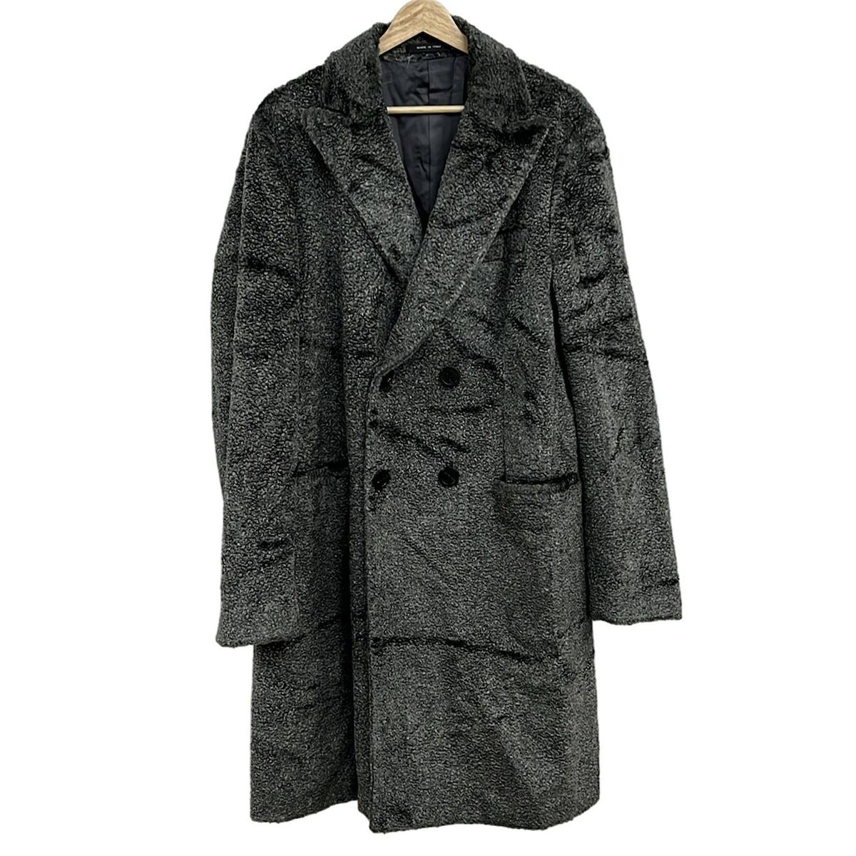 極美品 EMPORIO ARMANI ラムレザー ロングコート イタリア レザーコート トレンチコート ロングコート レディース 本革 イタリア