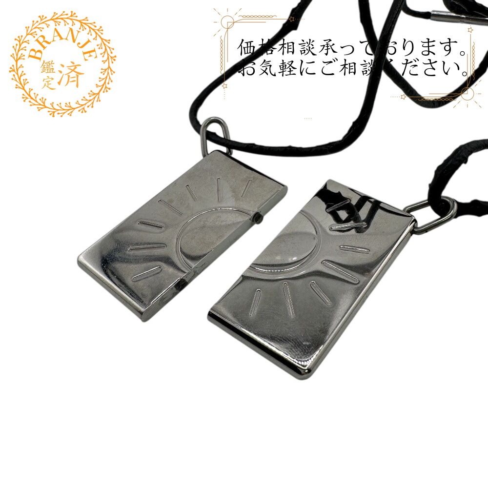 エルメス ネックレス ペンダント ペア シンボル 太陽 シルバー ユニ 