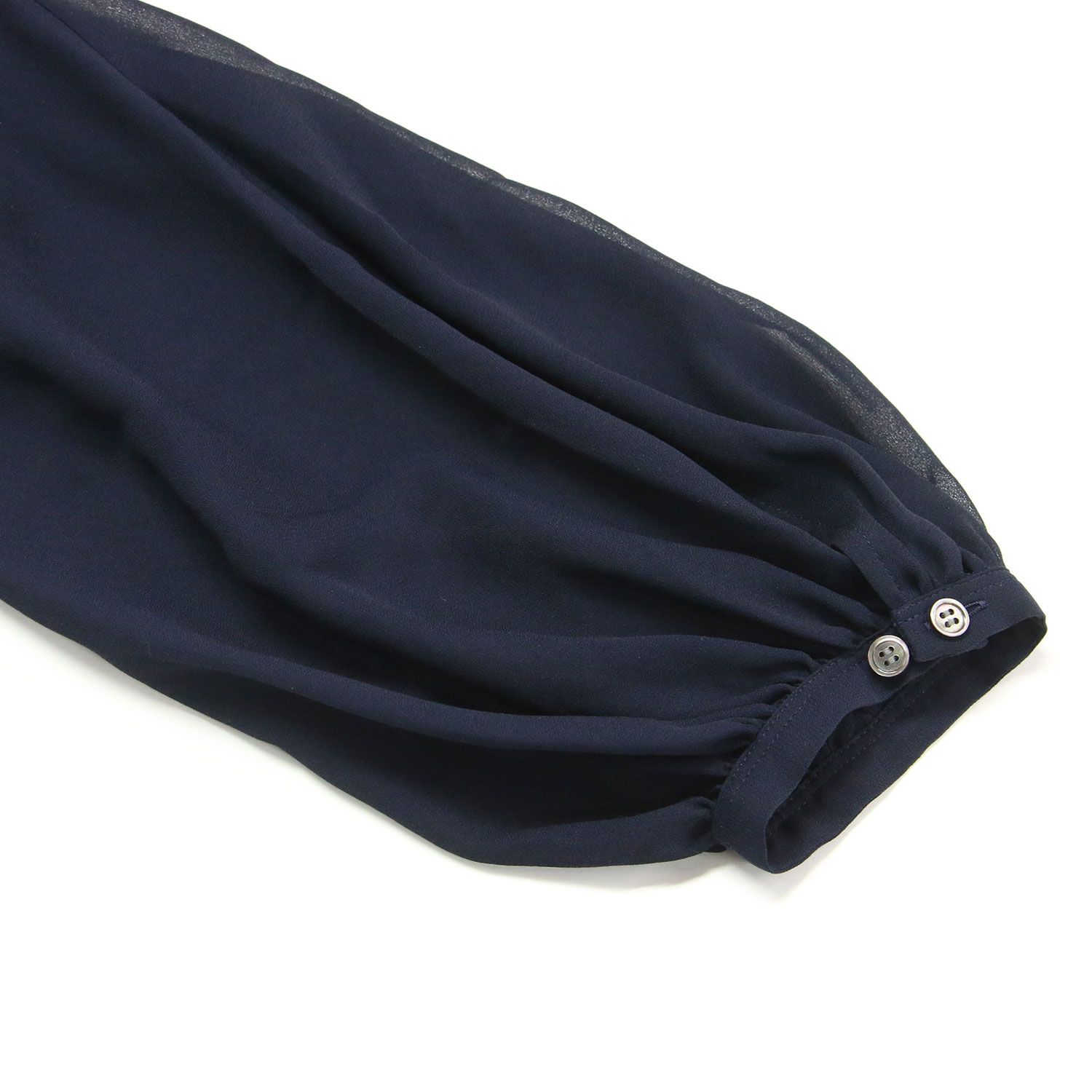 IENA イエナ ブラウス ネイビー 紺 サイズ:FREE | 25春夏 シアー