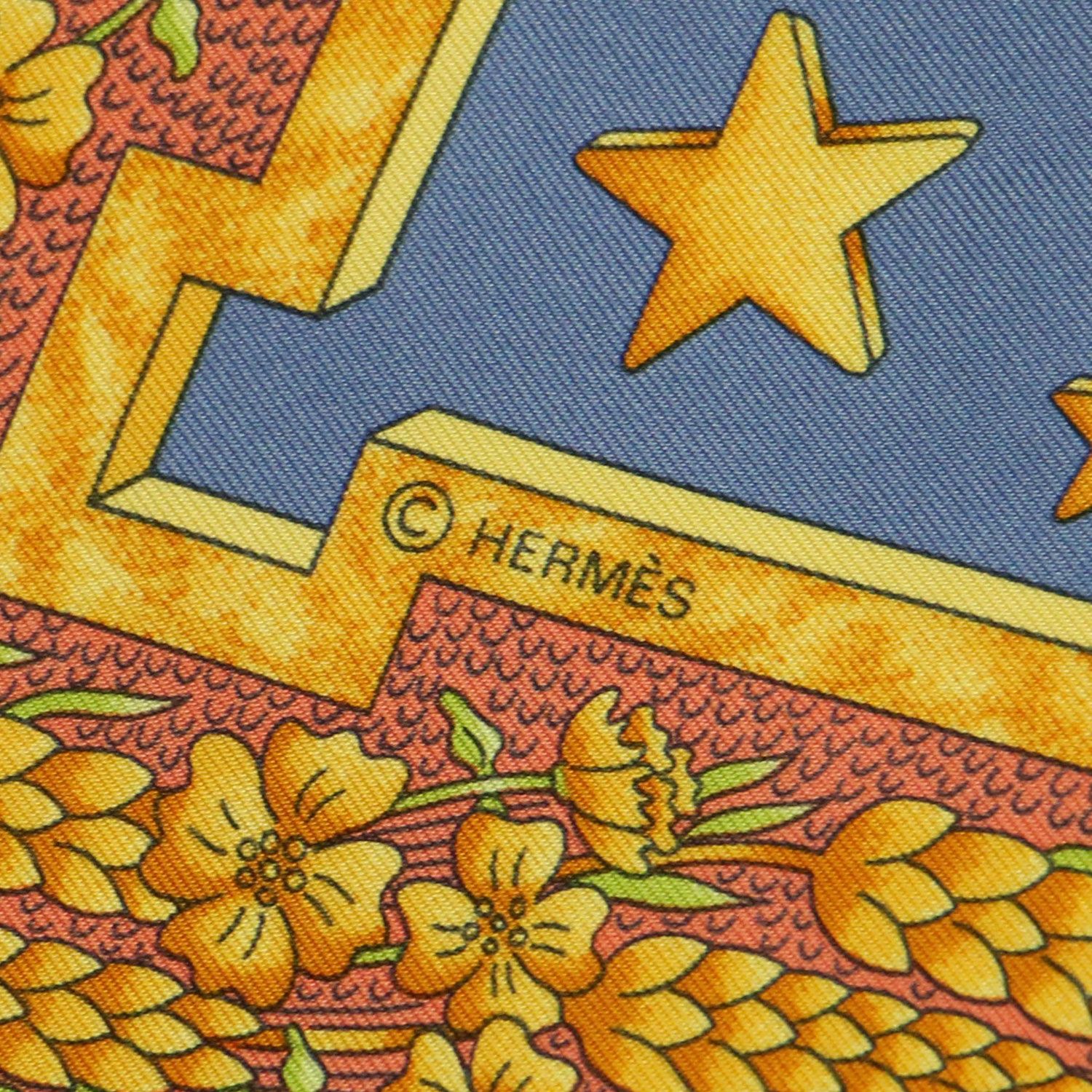 【美品・箱付】HERMES エルメス スカーフ カレ90 Gloria シルク HERMES エルメス カレ90 シルクスカーフ / GLORIA SOLI 栄光の日