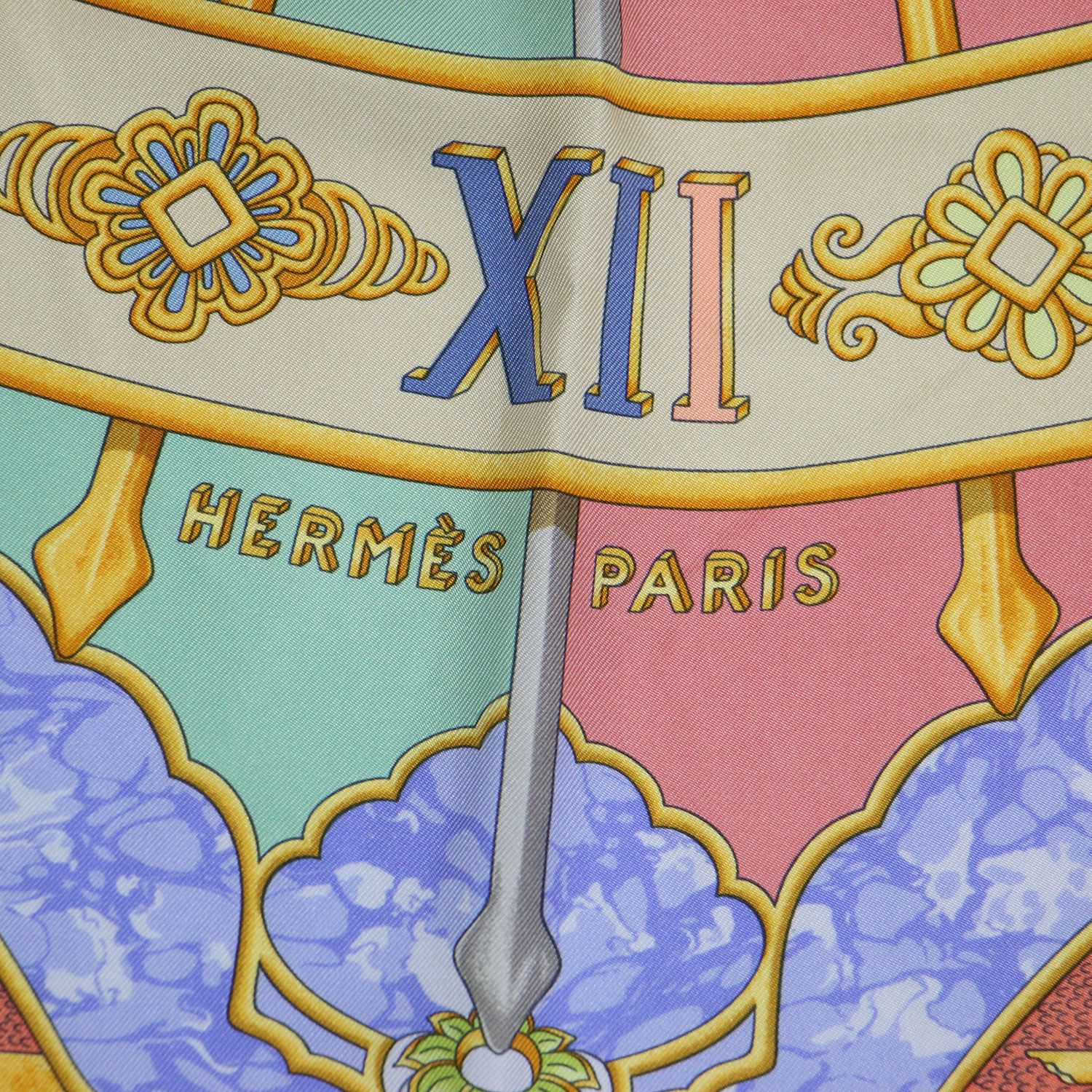 【美品・箱付】HERMES エルメス スカーフ カレ90 Gloria シルク HERMES エルメス カレ90 シルクスカーフ / GLORIA SOLI 栄光の日