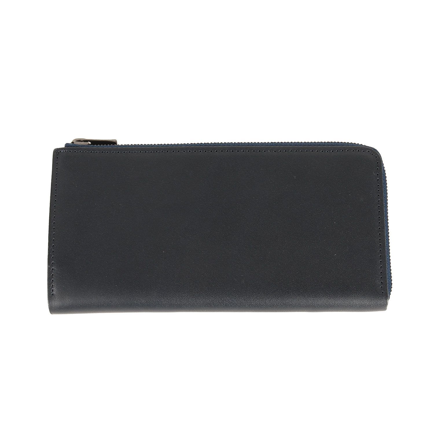 STATUSY ステータシー オイルシュリンクレザー L字ジップ ロング