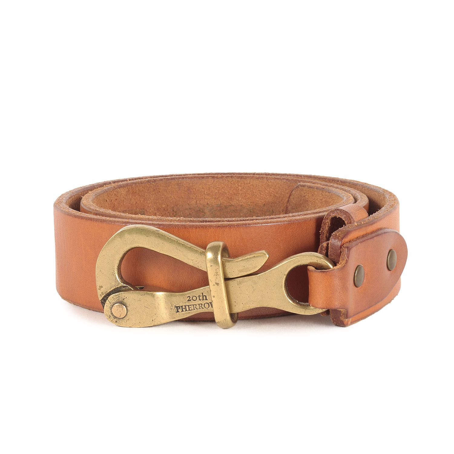 PHERROWS フェローズ ベルト ブラウン サイズ:32 | 20周年記念 変形
