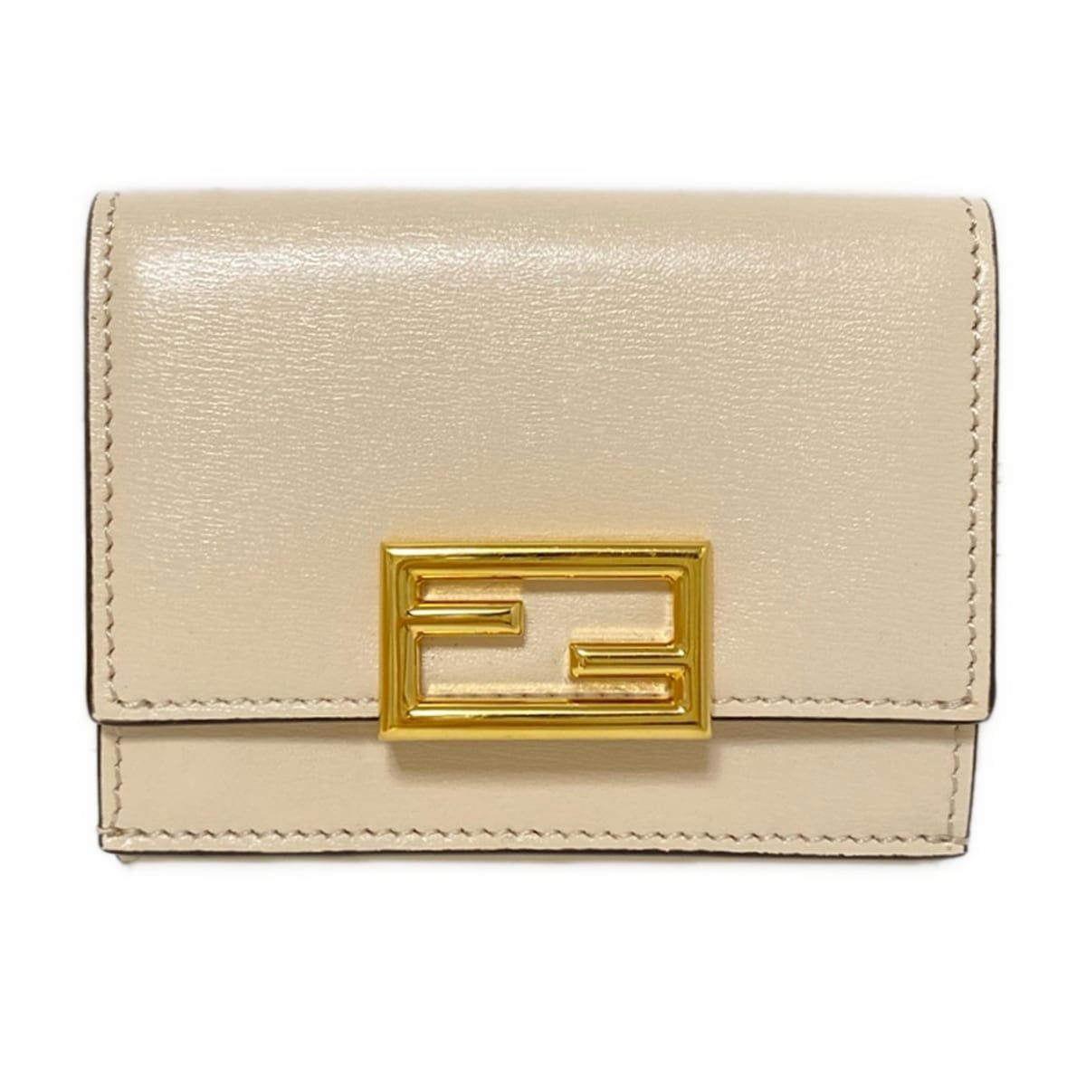 FENDI(フェンディ) 3つ折り財布 - 8M0395 アイボリー レザー