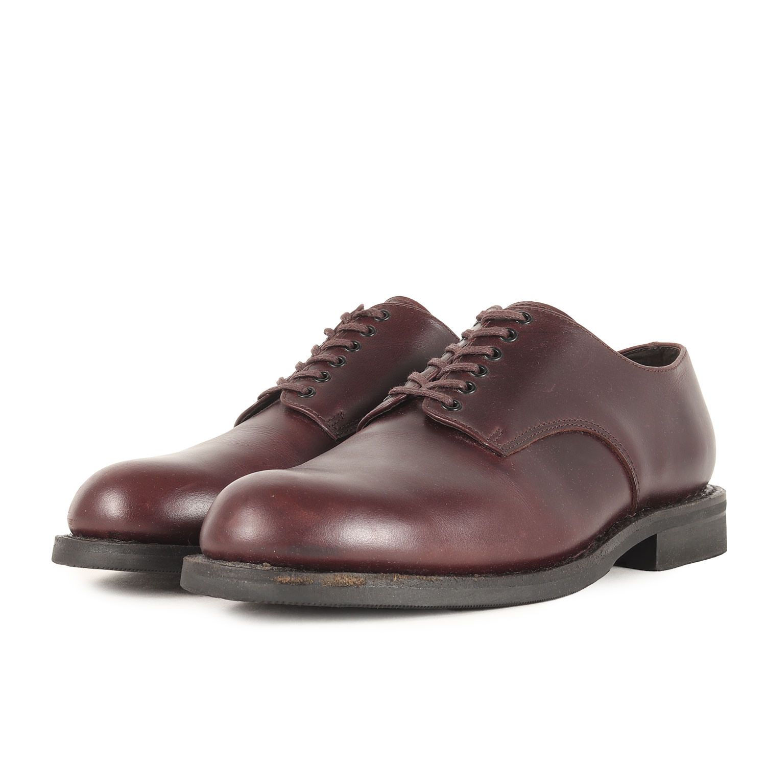 mythography ミソグラフィー サイズ:42(27.0cm相当) | プレーントゥ ダービー シューズ (myth037) | ダークブラウン | ブランド 靴 革靴【メンズ】【中古】【K4641】 mythography ミソグラフィー サイズ:42(27.0cm相当) | プレーントゥ