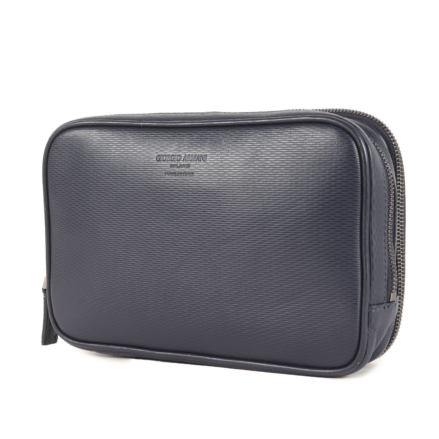 GIORGIO ARMANI ジョルジオアルマーニ ラウンドファスナー レザー