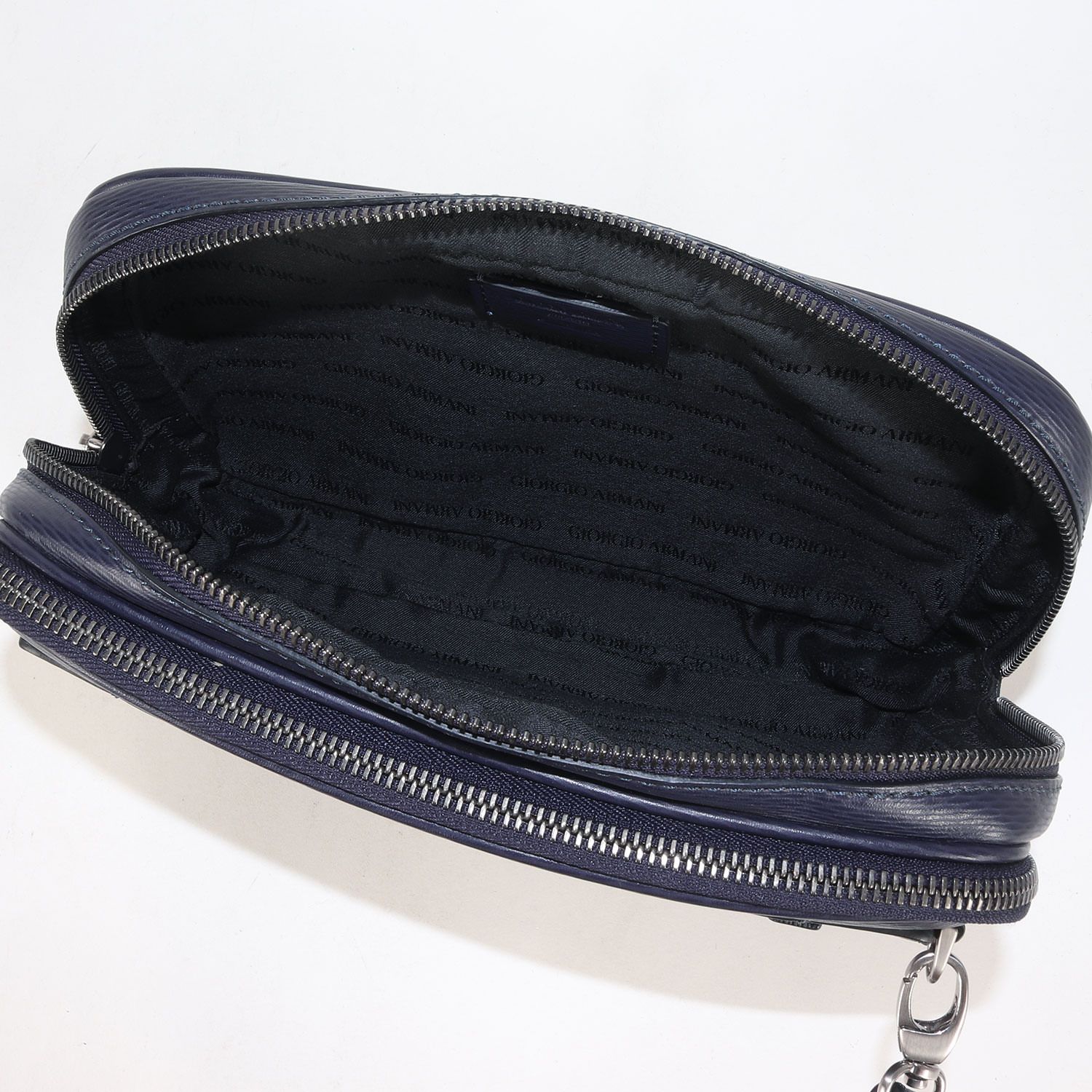 GIORGIO ARMANI ジョルジオアルマーニ ラウンドファスナー レザー