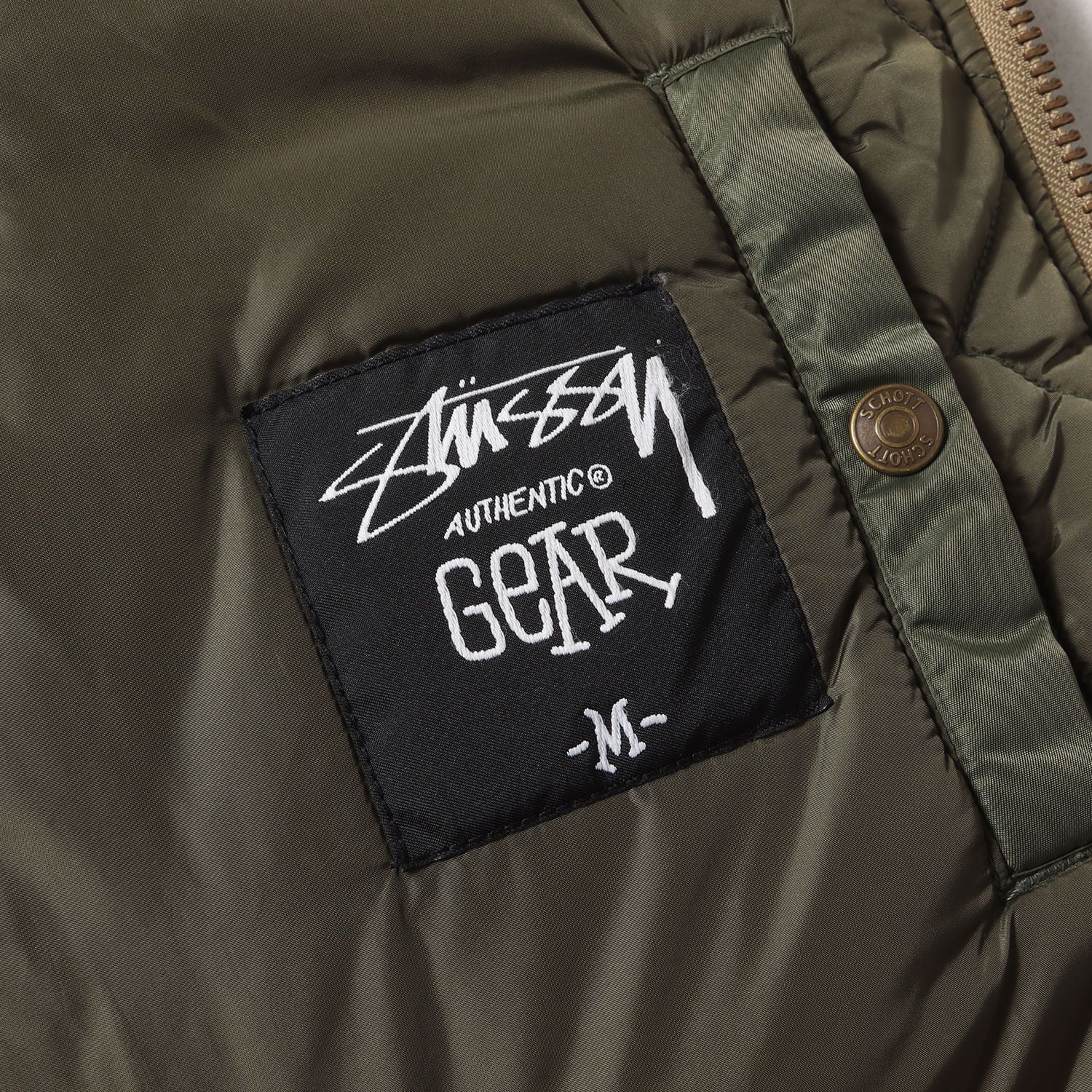 STUSSY ステューシー ジャケット オリーブ サイズ:M | Schott