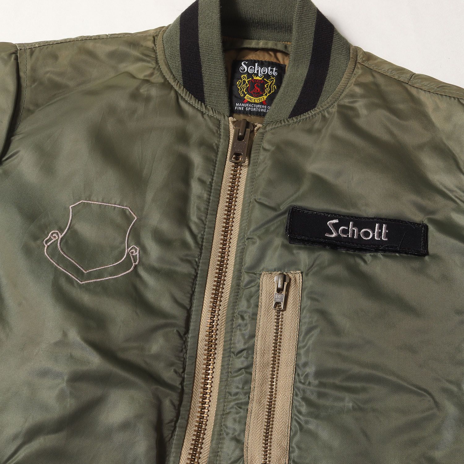 STUSSY ステューシー ジャケット オリーブ サイズ:M | Schott