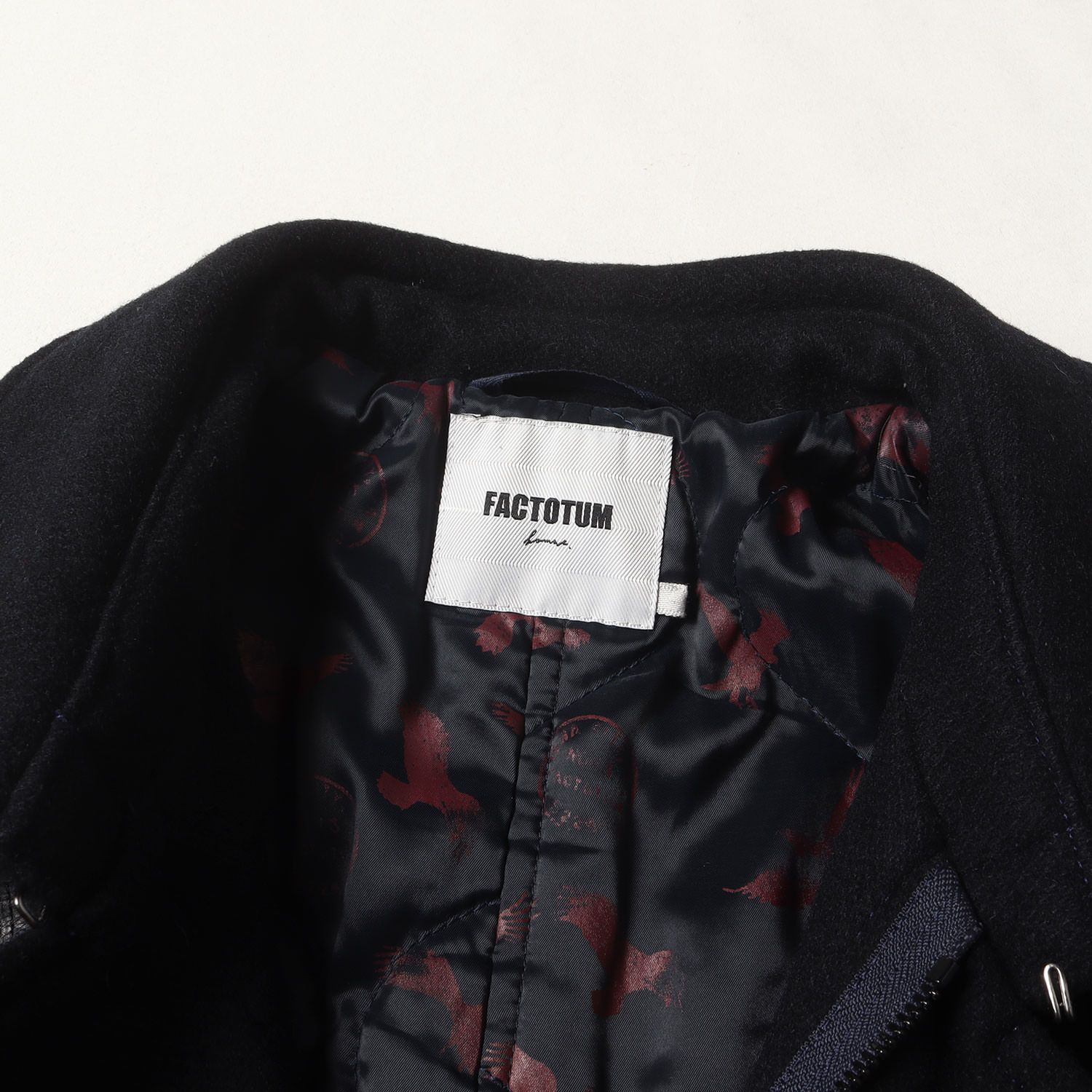 美品】FACTOTUM ファクトタム コート ネイビー 紺 サイズ:46