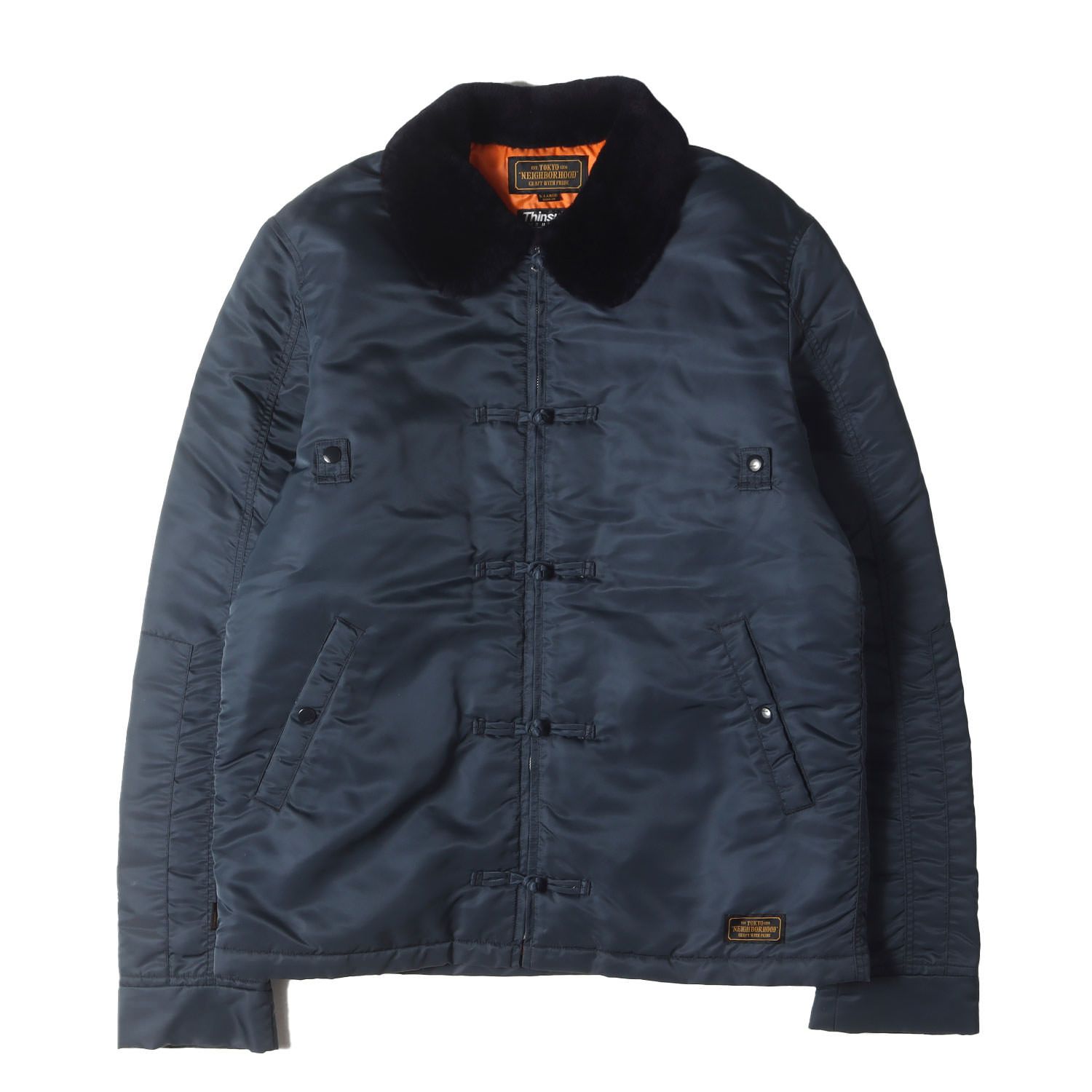 NEIGHBORHOOD ネイバーフッド ジャケット ネイビー 紺 サイズ:XL | 襟