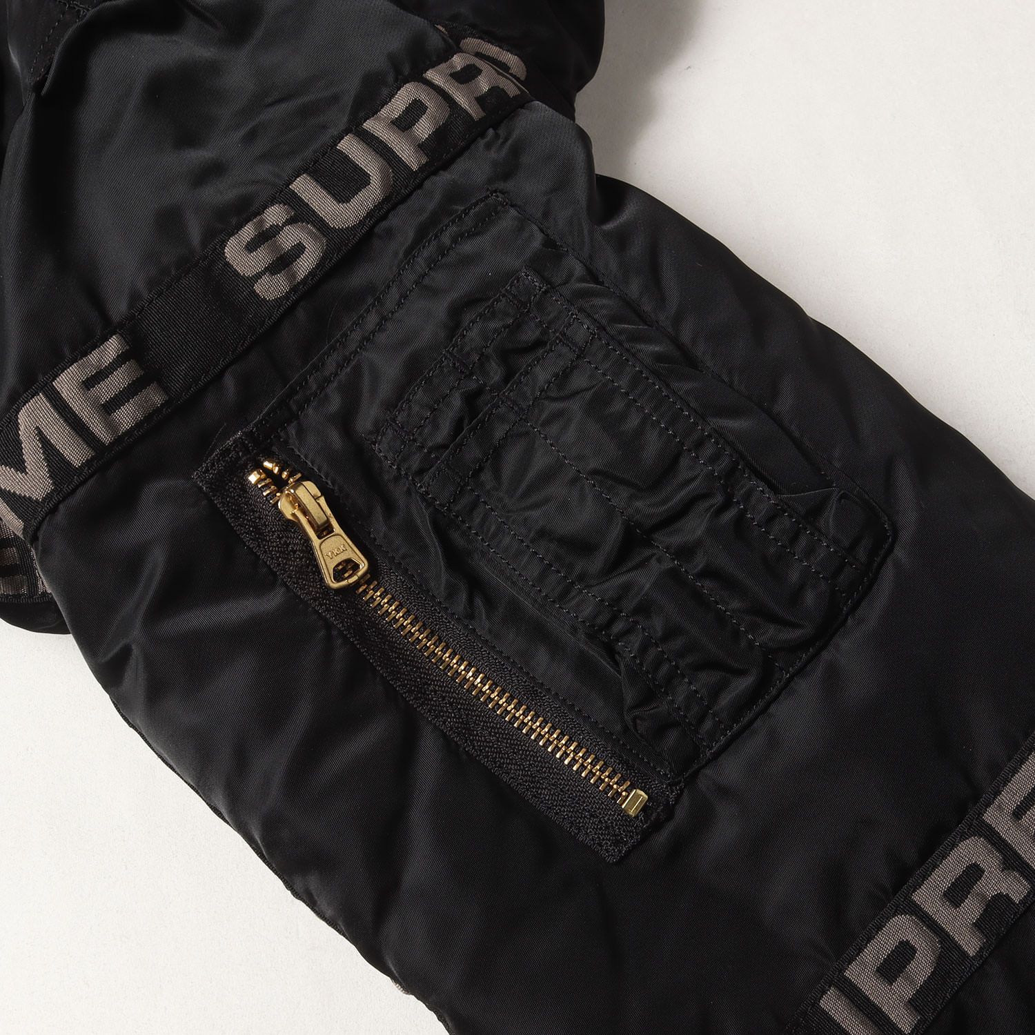 美品】Supreme シュプリーム ジャケット ブラック 黒 サイズ:L | ロゴ