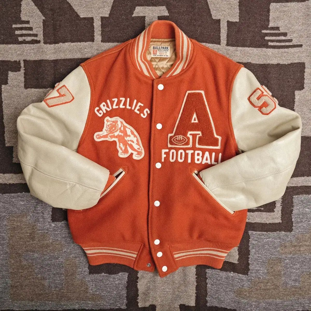 マッコイ　スタジャン　34 ジョーマッコイ ボールパーク スタジャン 34サイズ (オススメ 44-55