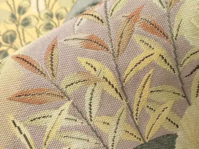 相良刺繍 総刺繍 袋帯 透け感 キラキラ 金糸 銀糸 未使用品 正絹 六通