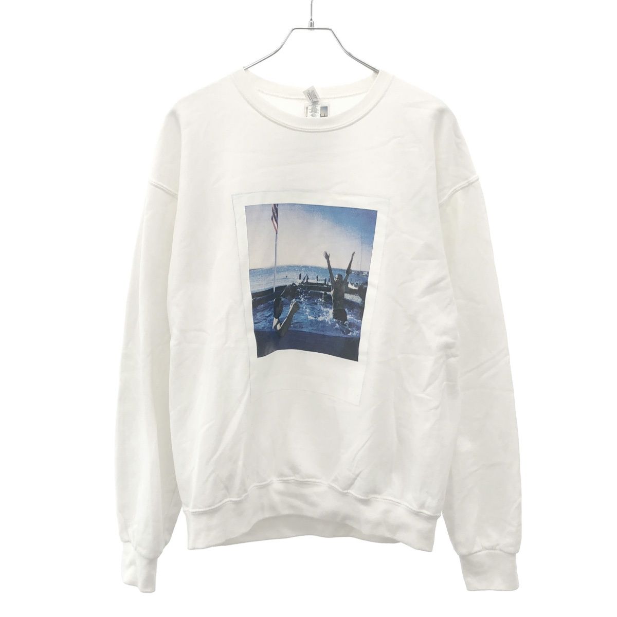 トップス WACKO MARIA / DAVIDE SORRENTI SWEATSHIRT TIGHT / DAVIDE SORRENTI / CREW NECK SWEAT SHIRT ( TYPE-1 ) (WHITE)