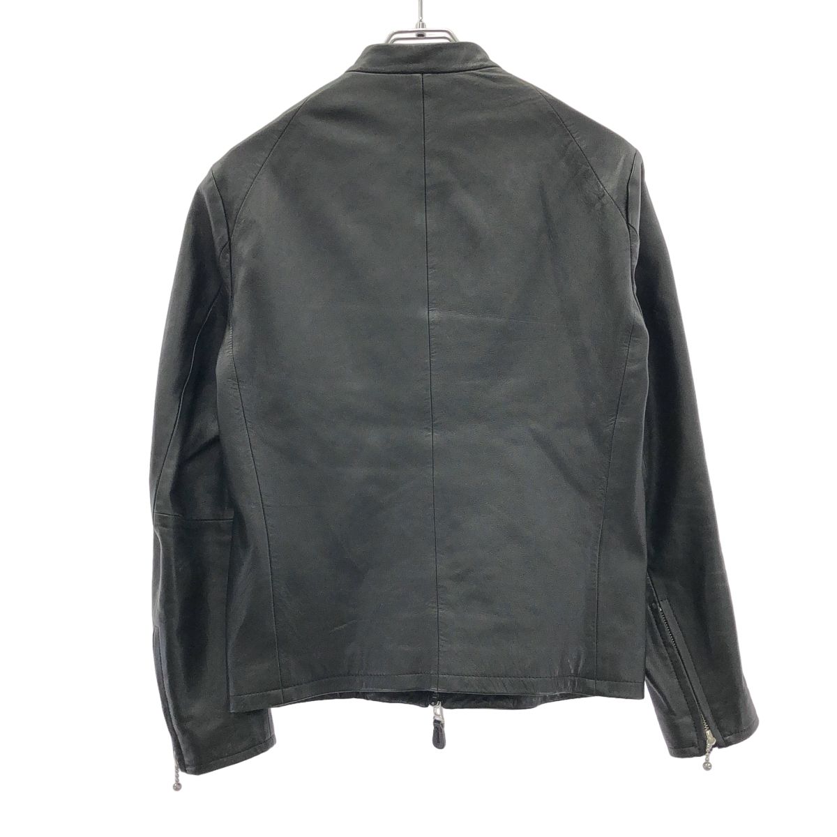 wjk ダヴルジェイケイ black シングルレザーライダースジャケット