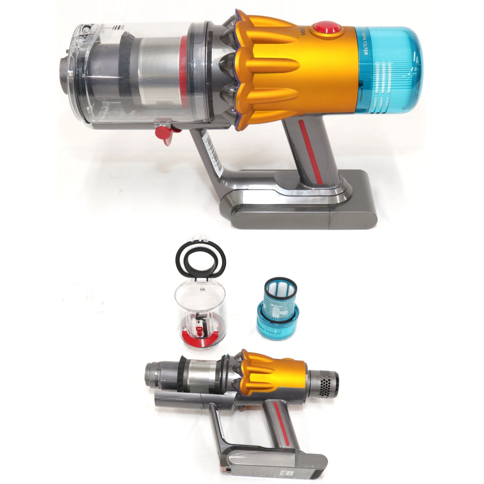 【中古美品】ダイソン V12（ SV46）付属品 レーザー他 動作確認済 中古 Dyson(ダイソン) V12 Detect Slim Absolute コードレスクリーナー