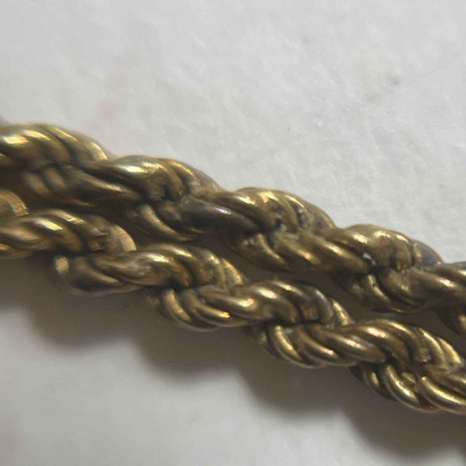 ☆ K18刻印 18金 ゴールド ツイストチェーンブレスレット 2重 全長13