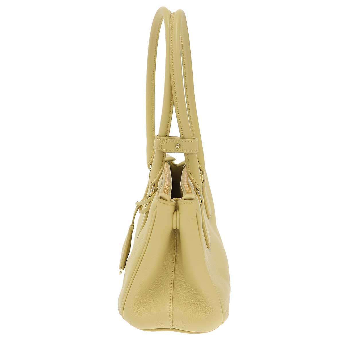 PRADA プラダ Galleria Bag Medium ガレリア ミディアム レザーショルダーバッグ  イエロー - 29511658_58526050_600.jpg