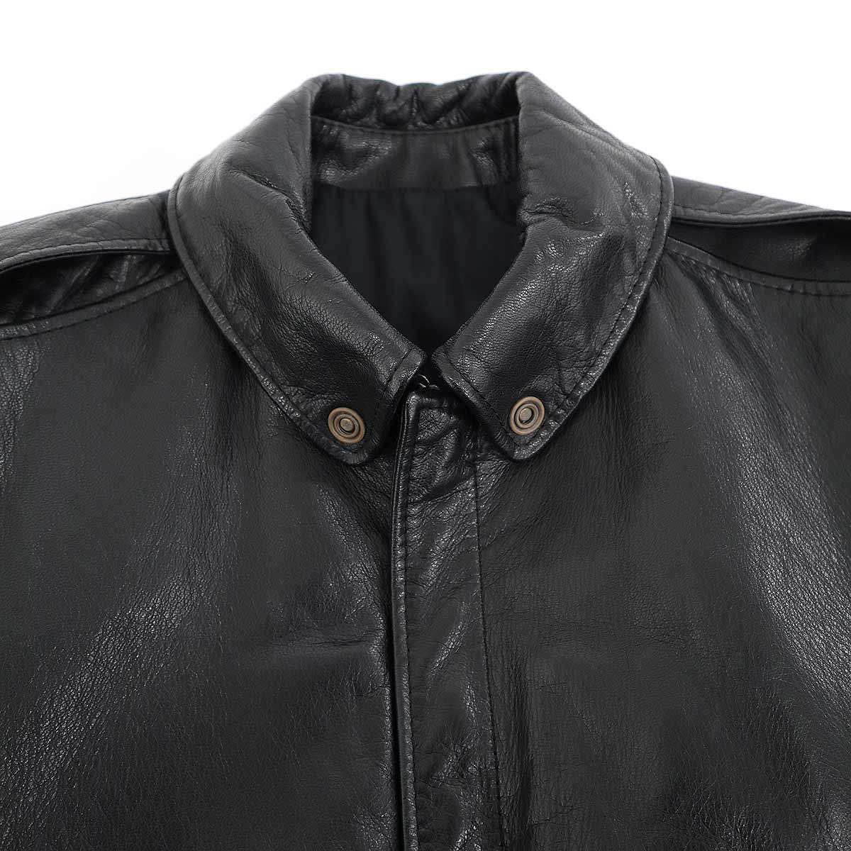 BALENCIAGA バレンシアガ 11AW ラムレザーA-2ジャケット 272808 ブラック 46 BALENCIAGA バレンシアガ 11AW ラムレザーA-2ジャケット 272808