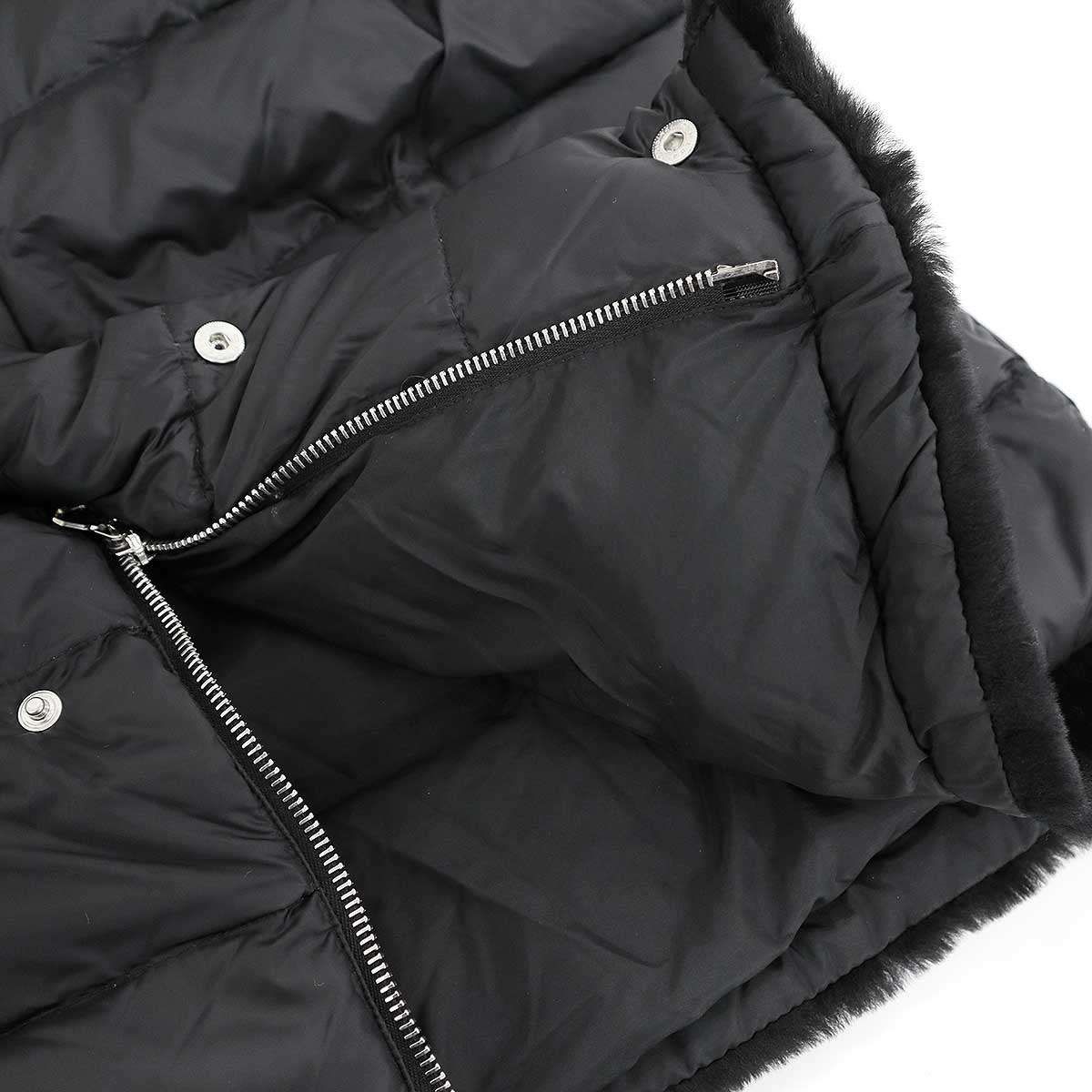 EMMETI ダウン、ニット エンメティ / EMMETI / 切り替え パーカー / ダウン × ムートン