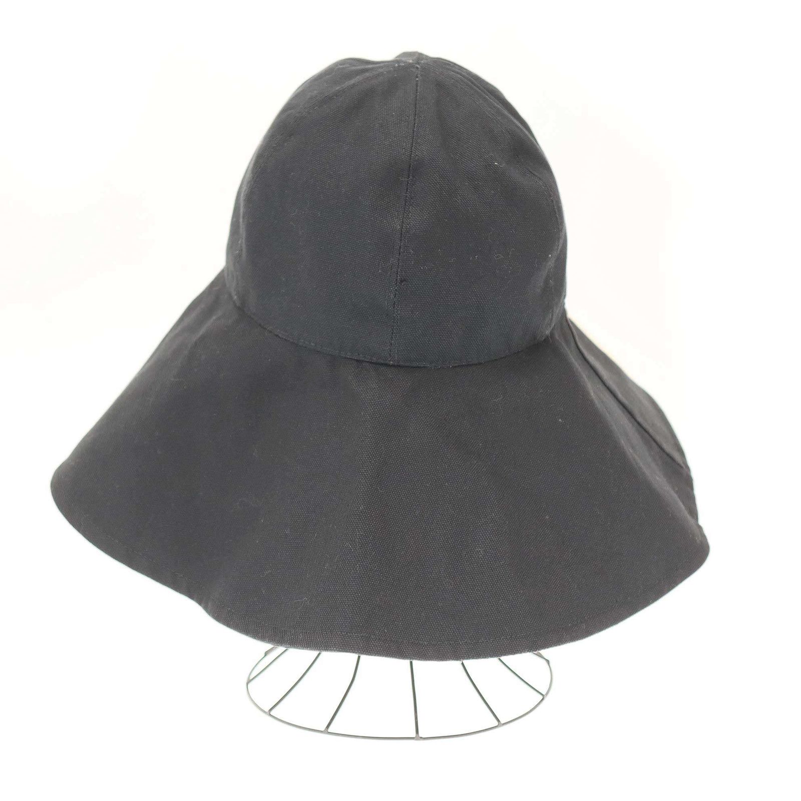 極美品■希少　シャネル　ハット　ココマーク　女優帽子　ブラック　57 アニマル CHANEL シャネル ココマーク アニマルハット ブラック 57 - メルカリ