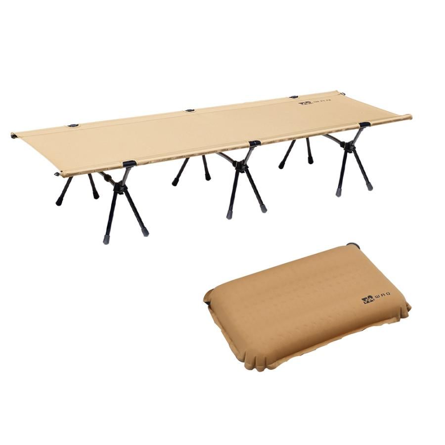 新品・未開封品】WAQ 2WAY キャンプ コット 折りたたみベッド 耐荷重