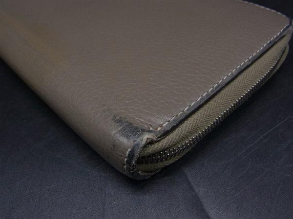 CELINE セリーヌ レザー ラウンドファスナー 財布 ウォレット 札入れ