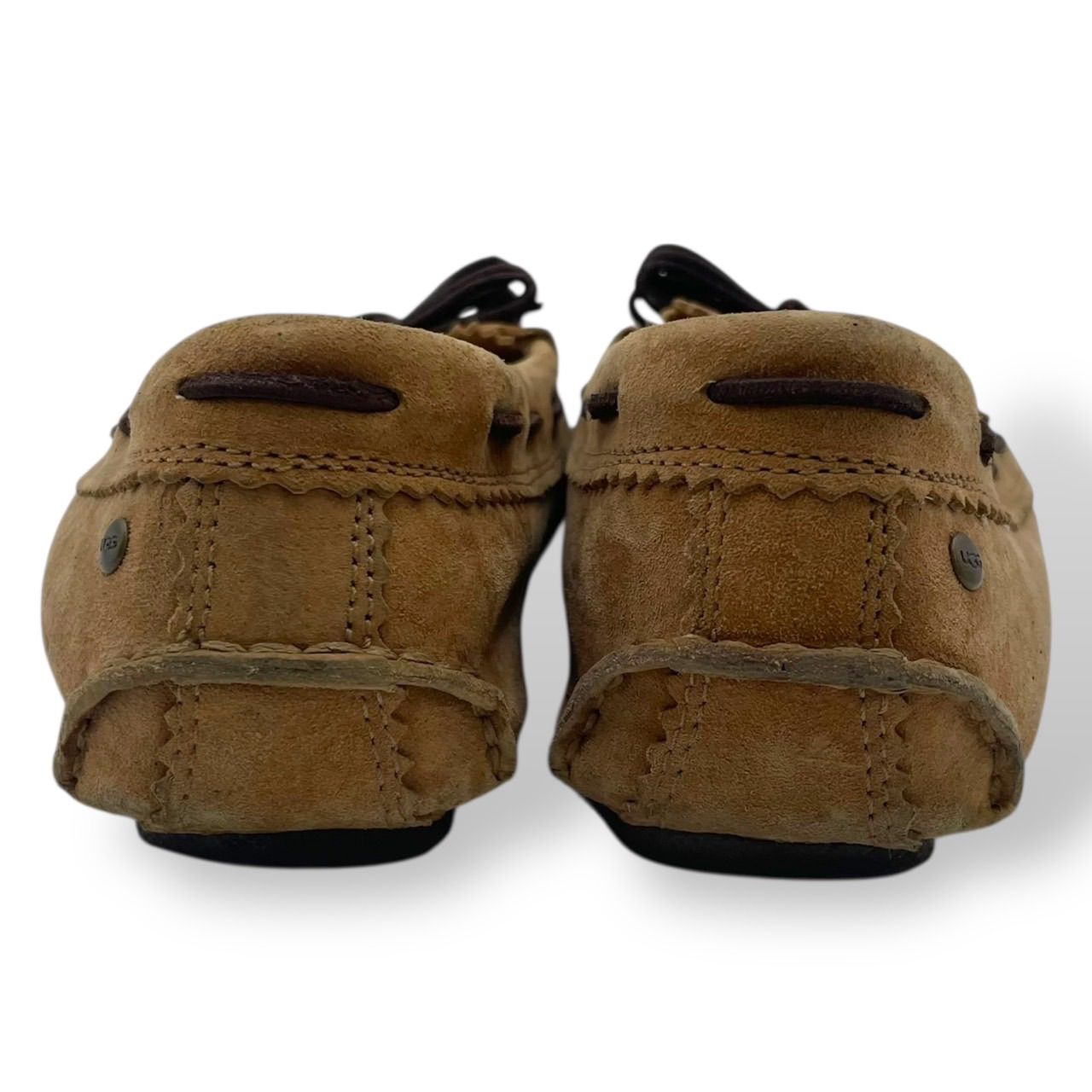 良品 UGG アグ モカシン ムートン MEENA ミーナ リボン 茶 ブラウン