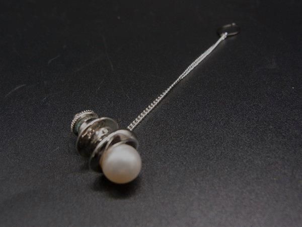 □美品□ MIKIMOTO ミキモト SV925 本真珠 パール約7mm ネクタイピン