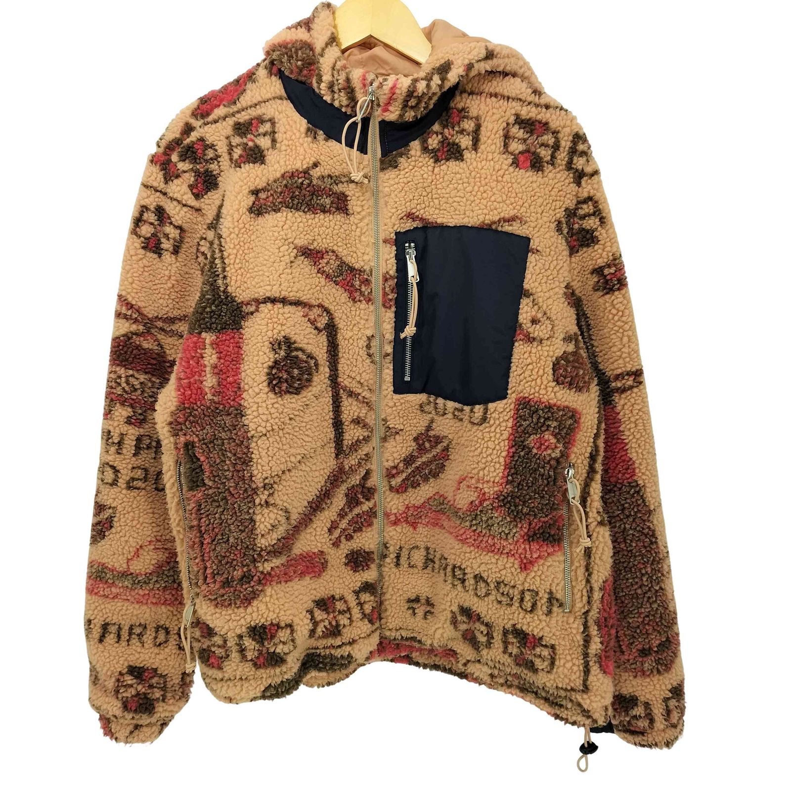 RICHARDSON(リチャードソン) 20AW WAR RUG POLAR FLEECE HOODIE メンズ import：L 【中古】【ブランド古着バズストア】 リチャードソン RICHARDSON 20AW WAR RUG POLAR FLEECE HOODIE メンズ
