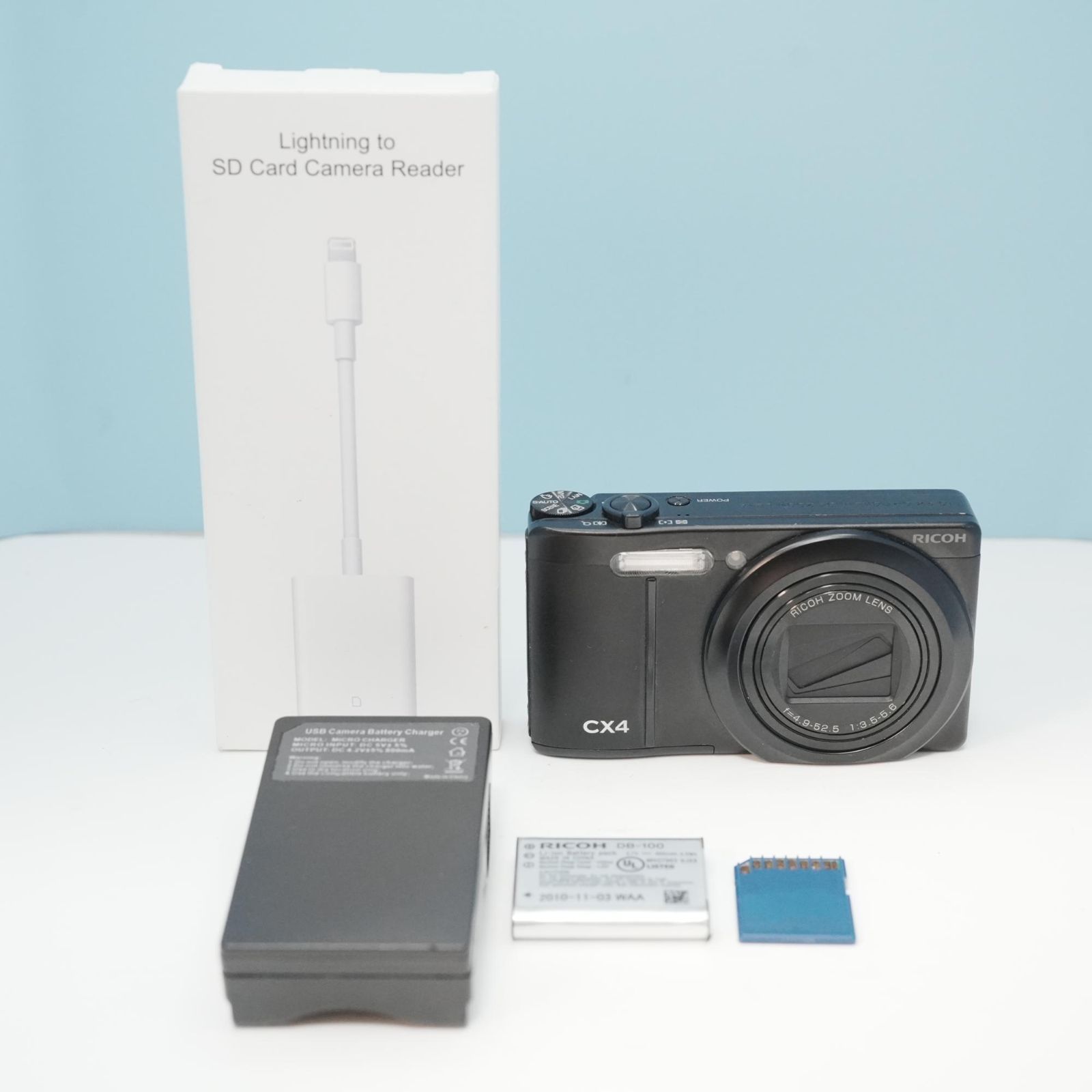 RICOH CX4 デジカメ スマホ転送OK フルセット 極美品 a5423 - メルカリ