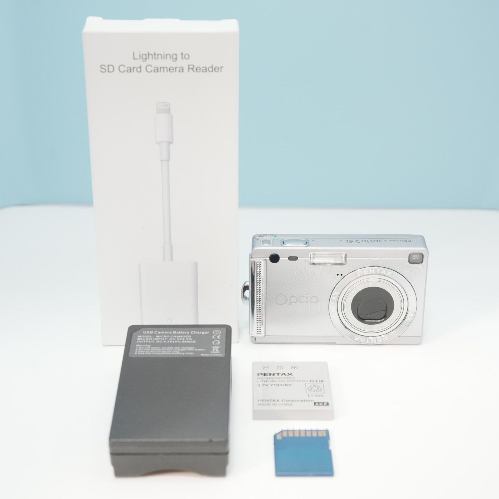 PENTAX Optio S5i デジカメ スマホ転送OK フルセット 美品 a5441