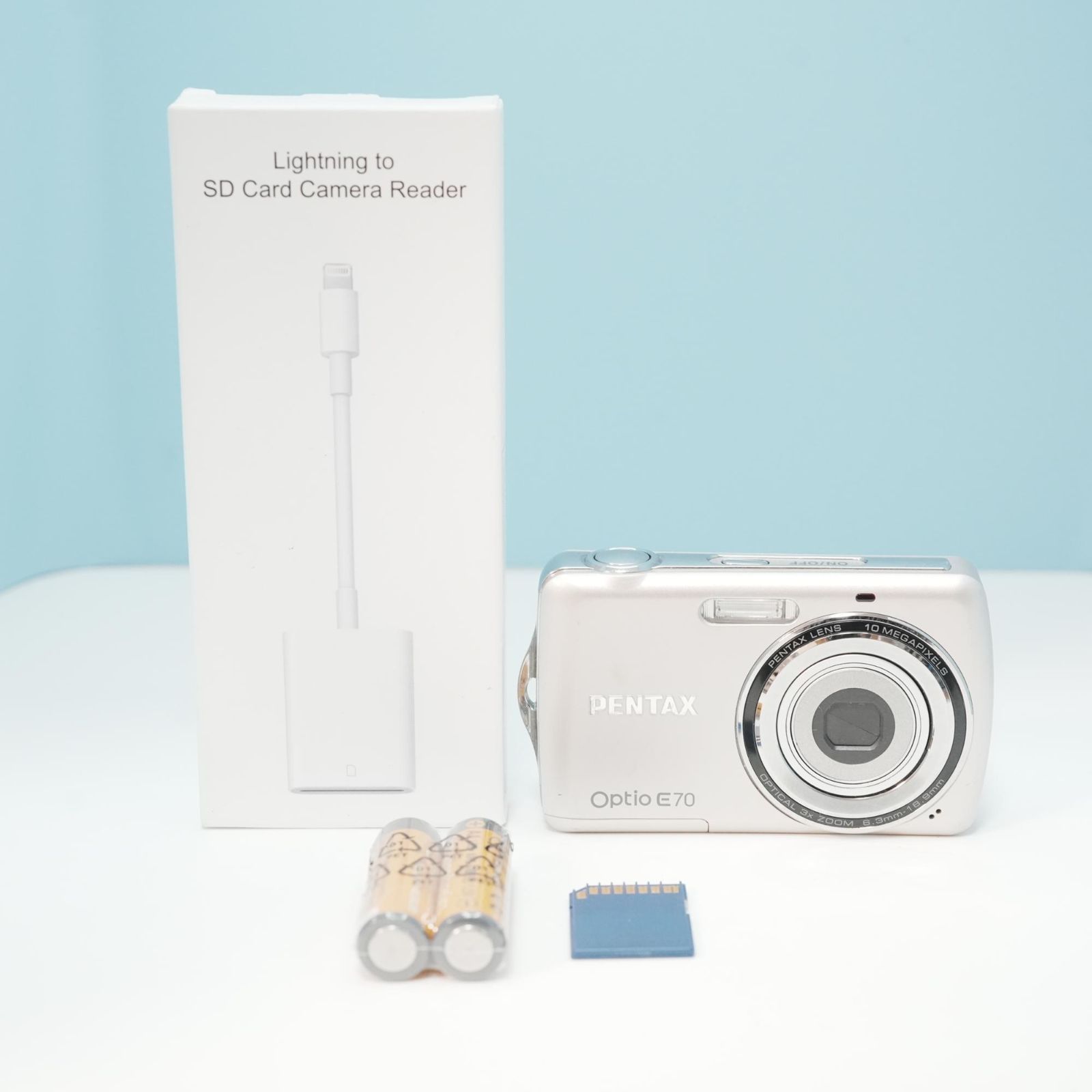 PENTAX Optio E70 デジカメ スマホ転送OK フルセット 美品 a5447