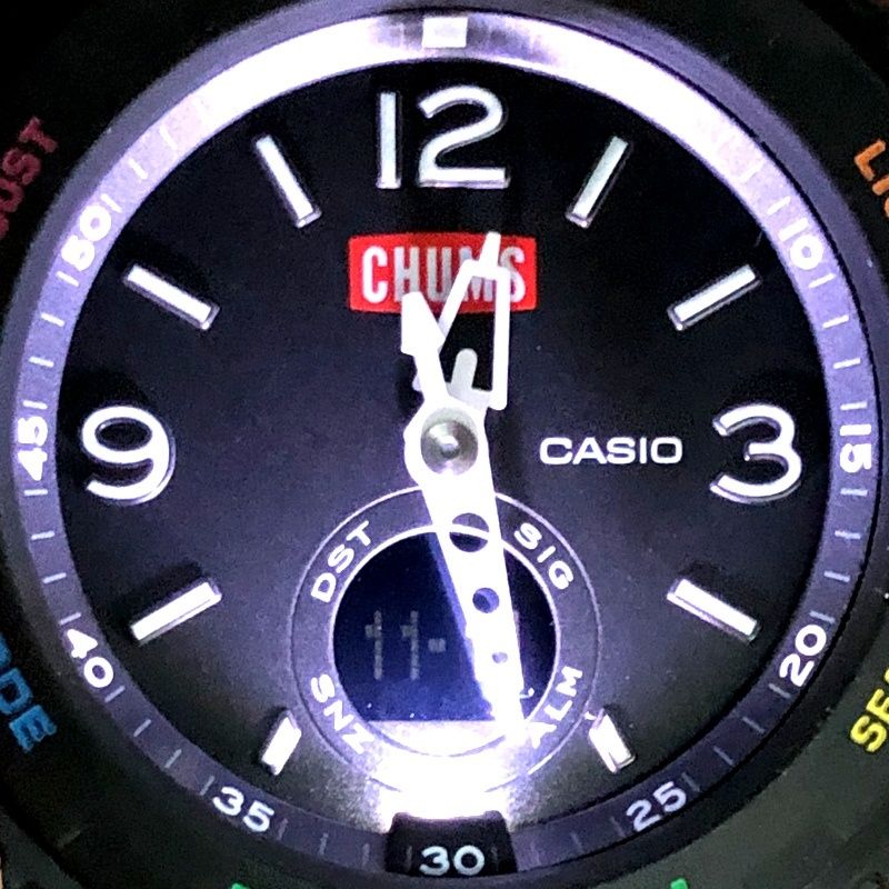 BABY-G ベイビージー BGA-260CH-1A CHUMS チャムス コラボモデル ブラック レインボー LEDライト アナデジ 2020年7月発売 Baby-G - BABY-G ベイビージー BGA-260CH-1A CHUMS チャムス コラボ