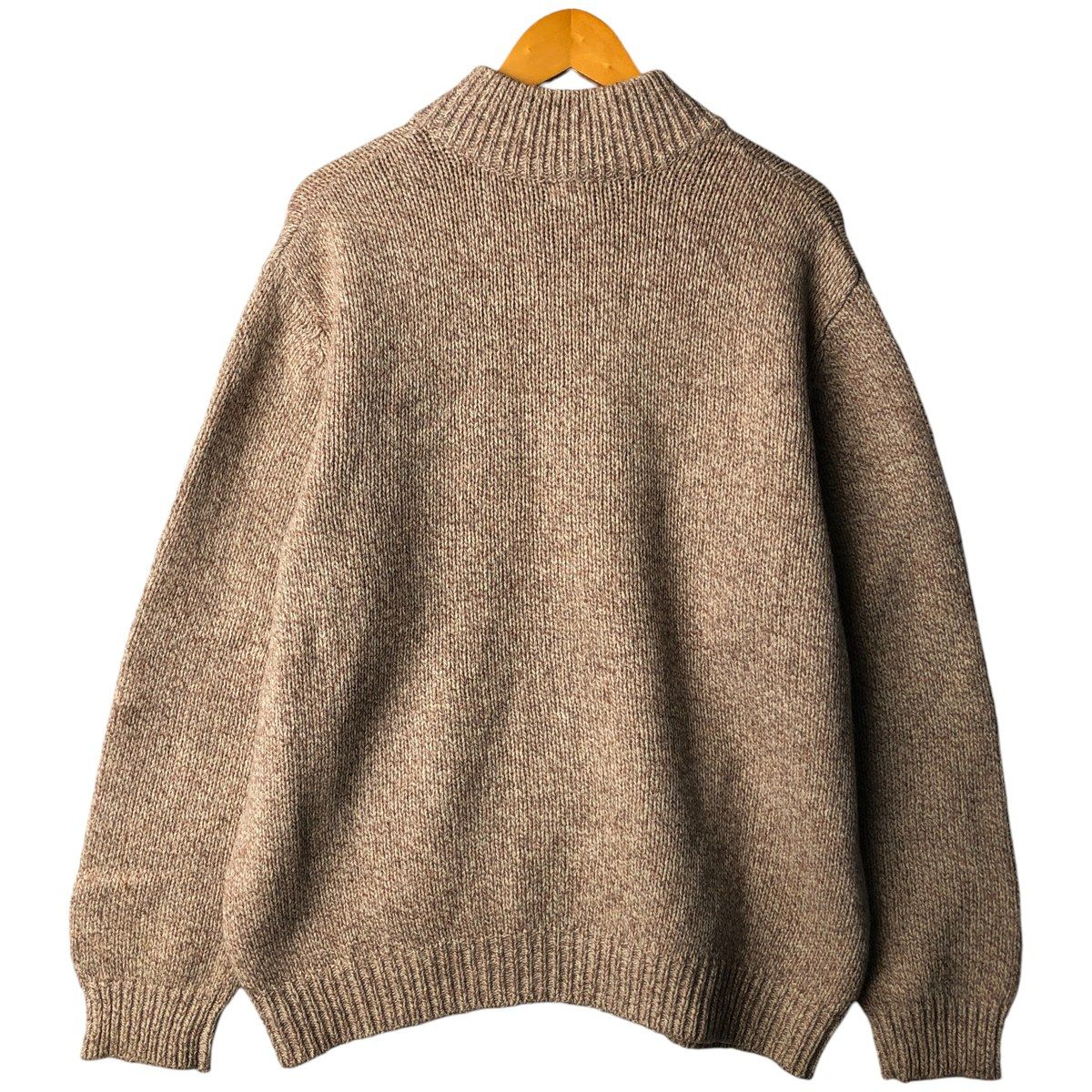 80s-90s LLBean ウール　ドライバーズニット　ダークブラウン　L相当 L.L.Bean - 古着 90~00年代 エルエルビーン L.L.Bean ドライバーズ