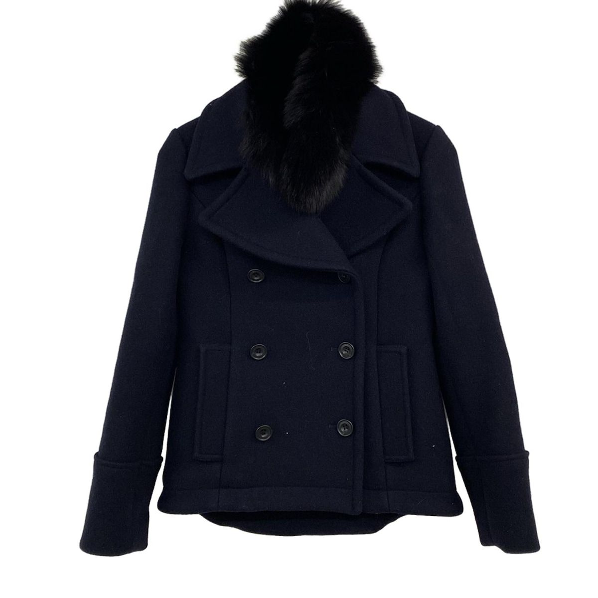 BORDERS at BALCONY(ボーダーズアットバルコニー) Pコート サイズ36 S