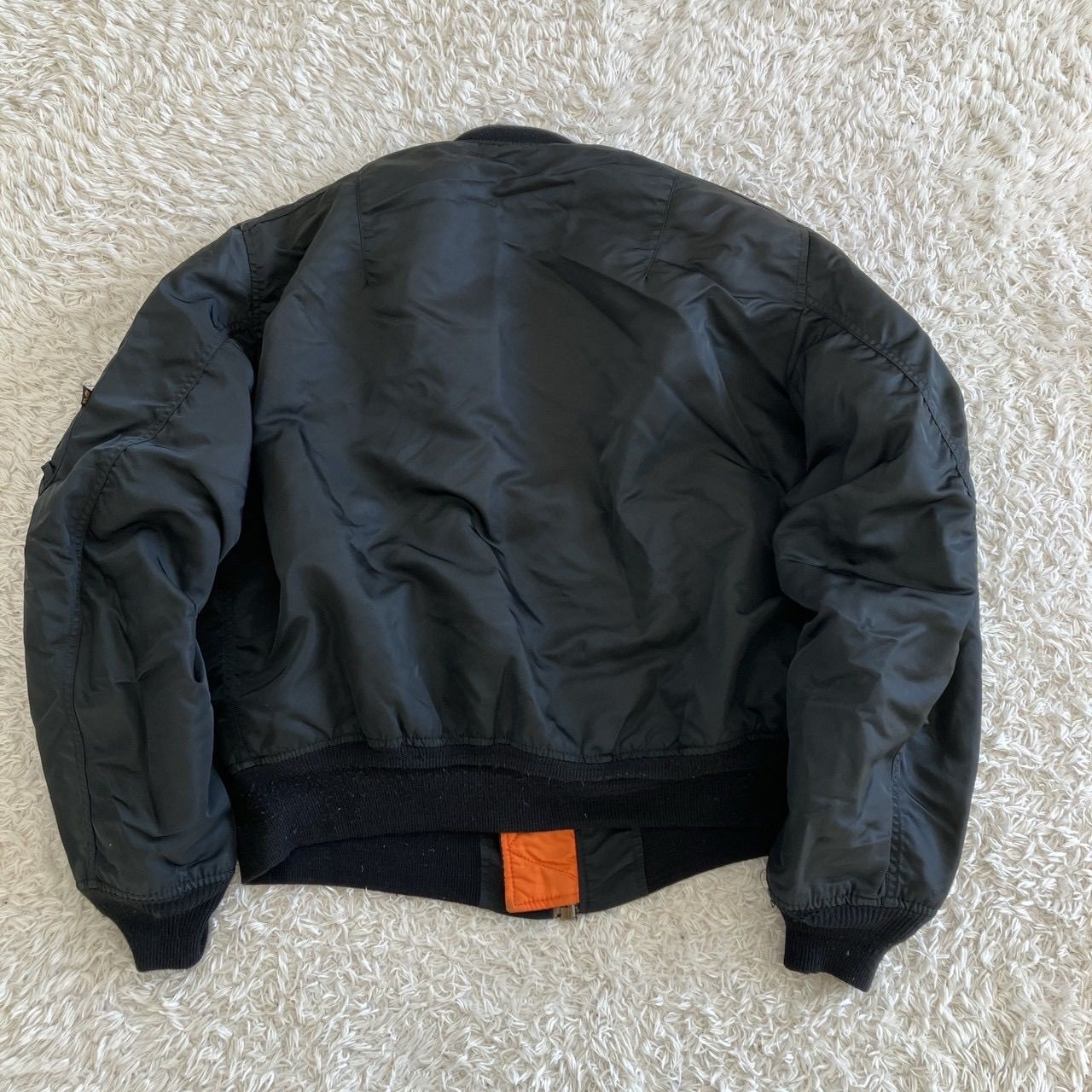 希少XL！ALPHA アルファ MA-1 フライトジャケット ブラック