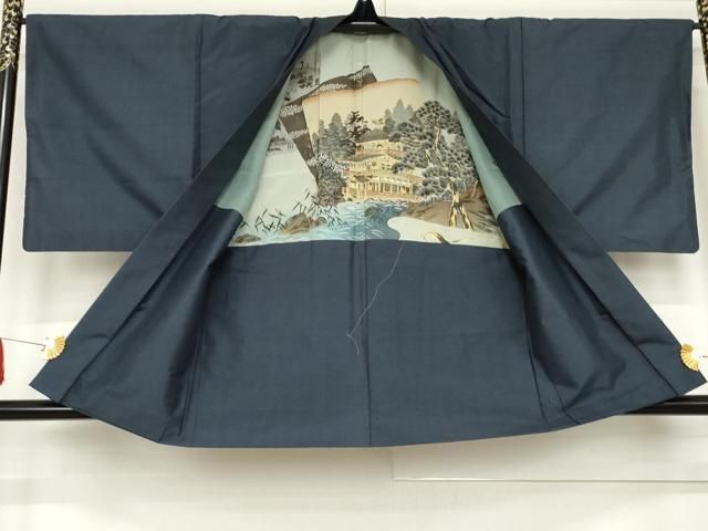 平和屋着物○男性 本場村山大島紬 アンサンブル 亀甲絣 正絹 逸品