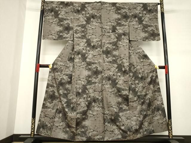 平和屋着物●本場大島紬　吉三郎　吉織物謹製　松陰　正絹　逸品　AABD7410ck 平和屋着物○本場大島紬 吉三郎 吉織物謹製 松陰 正絹 逸品 AABD7410ck