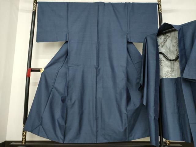 平和屋着物男性　紬　アンサンブル　亀甲絣　正絹　逸品　AABD7420ck