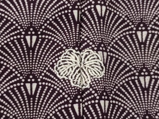 平和屋着物●大松染二代目　中條隆一　江戸小紋　青海波　正絹　逸品　AABD7430ck 平和屋着物○大松染二代目 中條隆一 江戸小紋 青海波 正絹 逸品