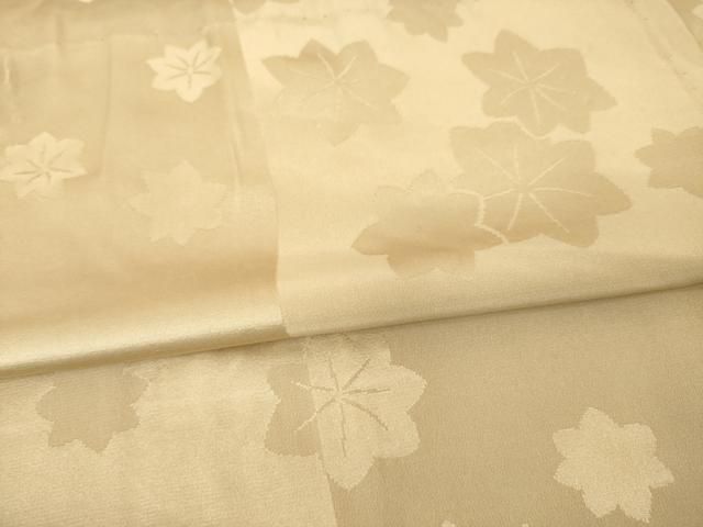 平和屋着物●長襦袢　無双仕立て　本場藍泥染　楓地紋　紫染色　反端付き　正絹　逸品　AABD7604ck 平和屋着物○長襦袢 無双仕立て 本場藍泥染 楓地紋 紫染色 反