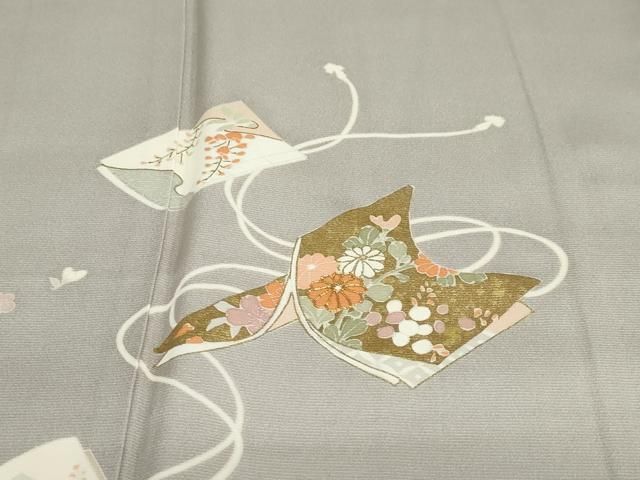 平和屋着物○女優・後藤久美子ブランド 振袖・長襦袢セット 刺繍 花蝶