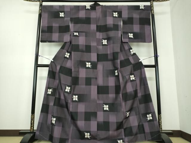 平和屋着物○伝統工芸士 池田光正作 紬 華幻影 証紙付き 正絹 逸品 未