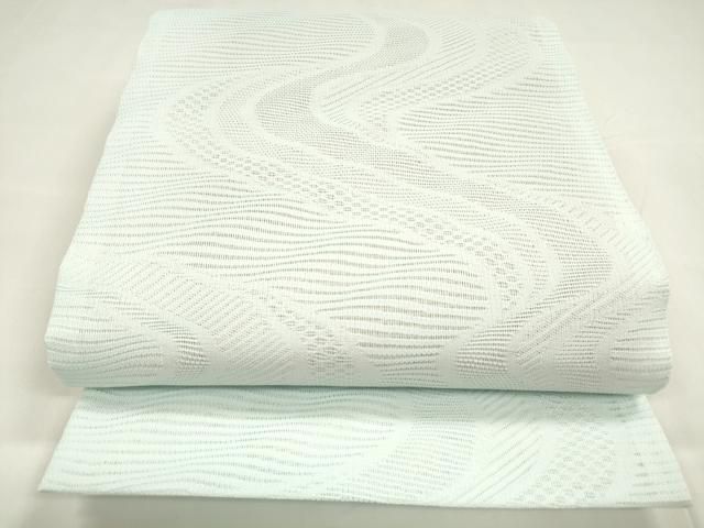 平和屋着物＊夏物　全通柄　京袋帯　流水文　藍白色　DABA0012cm 平和屋着物＊夏物 全通柄 京袋帯 流水文 藍白色 DABA0012cm