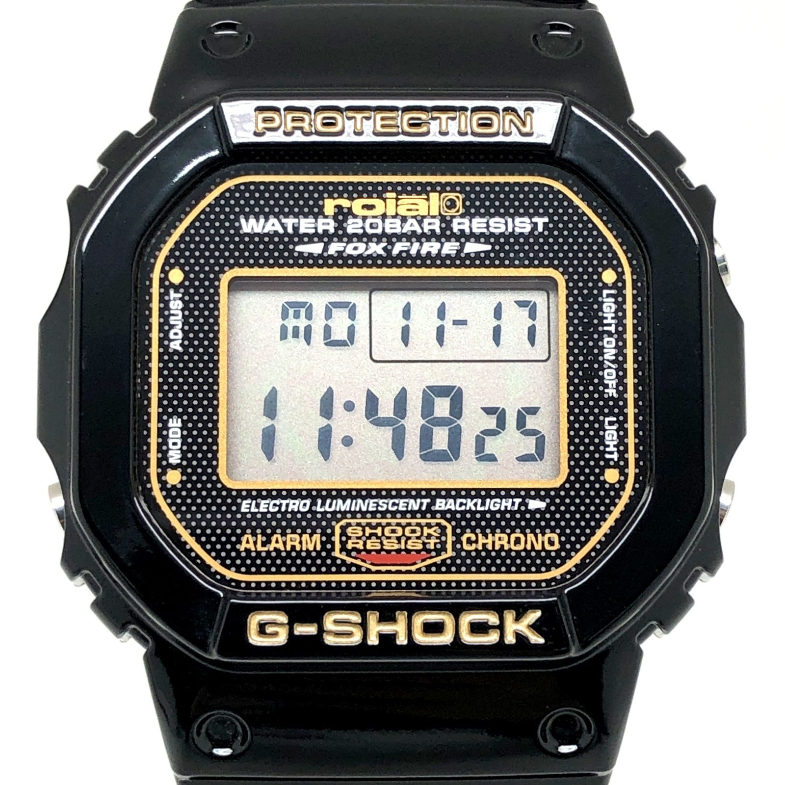 G-SHOCK ジーショック DW-5600VTROL-1SJ roial ロイアル コラボモデル 光沢ブラック ゴールドロゴ 2011年7月発売
