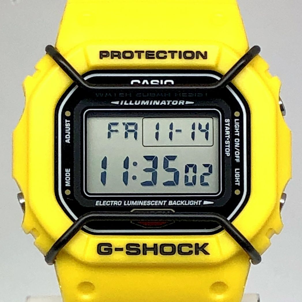 G-SHOCK ジーショック DW-5600P-1 プロテクター搭載 復刻 スピードモデル イエロー DW-5600ED-9 再現 2014年11月発売