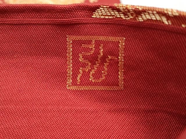 平和屋着物○桝屋高尾 全通柄 本袋帯 唐織 吉祥花文 金銀糸 正絹 逸品