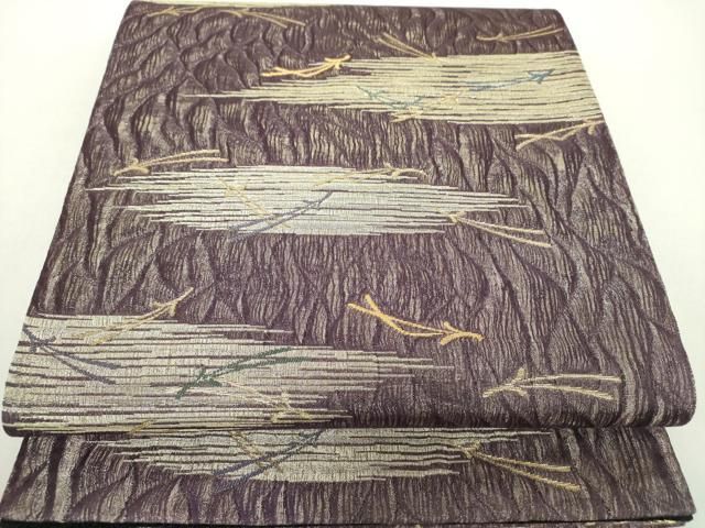 平和屋着物○染色作家 草野一騎 六通柄袋帯 スリーシーズン帯 春 夏 秋